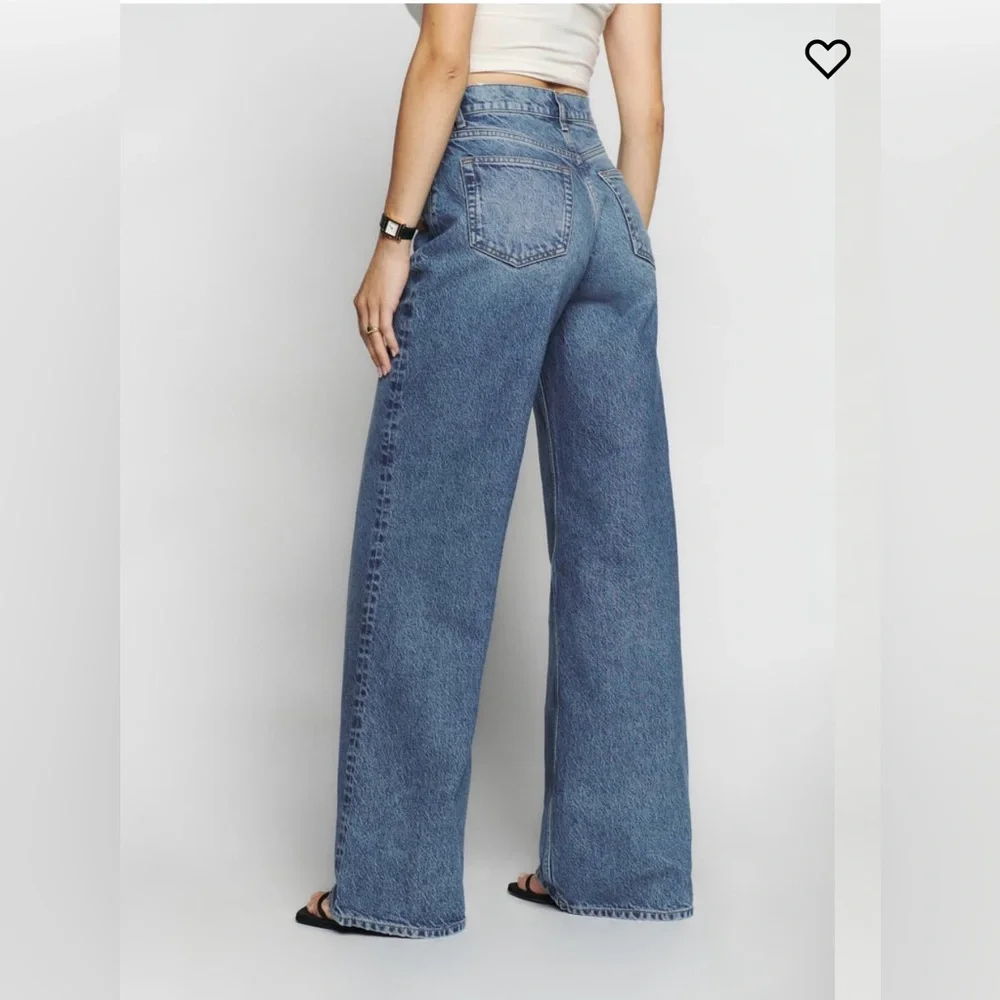 Reformation Cary High Rise Wide Leg Jeans - Picture 2 of 6